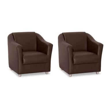 Imagem de Conjunto com 2 Poltronas Bia Marrom