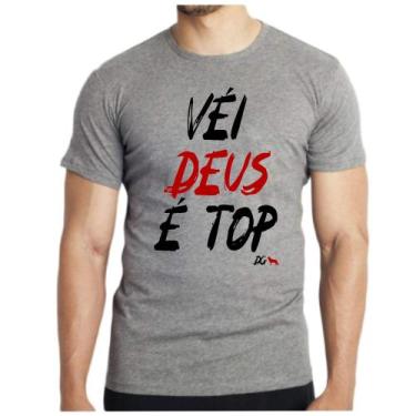 Imagem de Camisa camiseta masculina véi Deus é top evangélica Gospel - Dog's, Ci