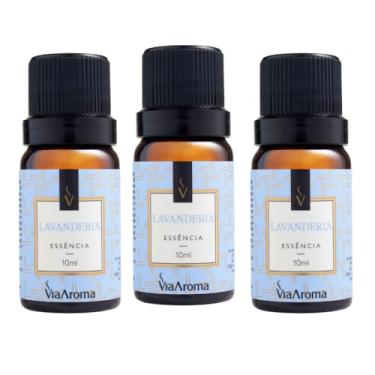 Imagem de Essência Lavanderia Via Aroma 10ml para Aromatizar Ambientes Kit 3 Unidades I Lavanderia I Lavanderia I Lavanderia