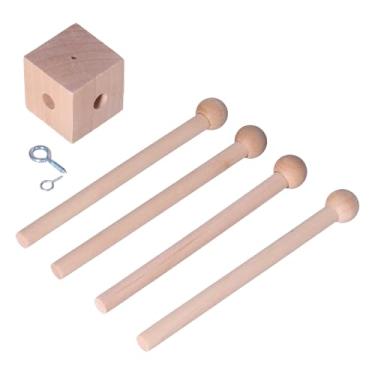 Imagem de Berço de bebê Seguro Móvel, Atenção Cultivo Berçário Móvel Brinquedo de Entretenimento do bebê Carrilhão de de Madeira para Quarto Infantil Pendurado