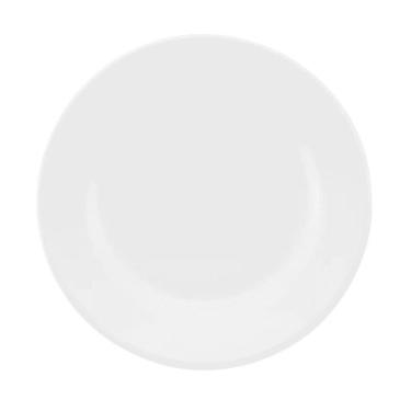 Imagem de Prato De Sobremesa 20Cm Com Aba Branco Porcelana Oxford