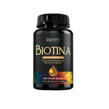 Imagem de ÓLEO BIOTINA (Vitamina B7) 400mg 60 Caps Bioklein