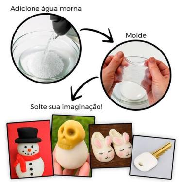 Imagem de massa resina moldavel dent provisório, reparos e tampa buracos 10 gram