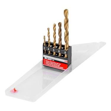 Imagem de Mtx Jogo De Brocas De Aço Rapido Para Metal 3 4 5 6 8 Mm