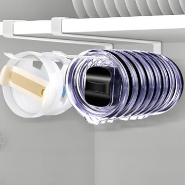 Imagem de Blisscome Pacote com 2 organizadores de tampa de copo, organizador de tampa Yeti com economia de espaço, sem furadeira, sem adesivo, suporte de tampa para organizadores de armários de cozinha e