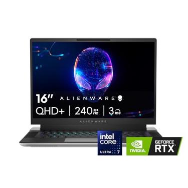 Imagem de Alienware Laptop para jogos X16 R2 - tela QHD+ 240Hz 3ms de 40.6 cm, Intel Core Ultra 7-155H, 16GB LPDDR5X RAM, SSD de 1TB, NVIDIA GeForce RTX 4070 8GB GDDR6, Windows 11 Home, serviço no local - Lunar