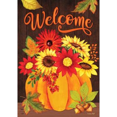 Imagem de Bandeira de jardim de outono com buquê de abóbora, 31,7 cm x 45,7 cm Briarwood Lane