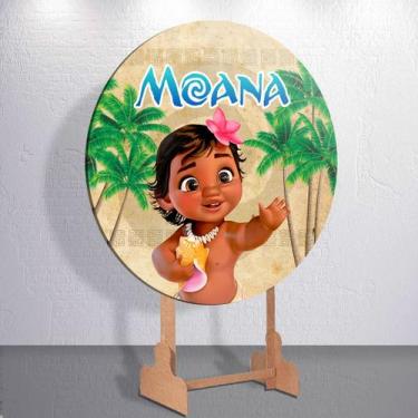 Imagem de Capas p/ Painel Sem Estrutura Redondo Baby Princesa Dos Mares Sublimad