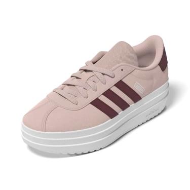 Imagem de adidas Tênis infantil VL Court 3.0, Wonder Quartz/Shadow Red/White, 17