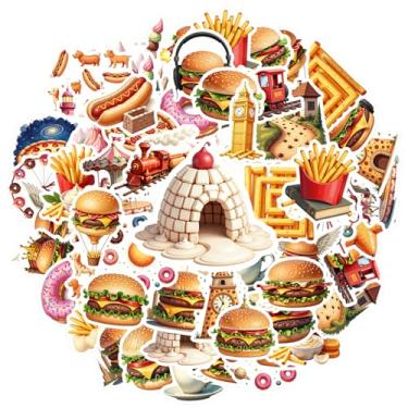 Imagem de Adesivos com 35 peças de adesivos de graffiti para viagem, viagem, aventura, brinquedo, apetitoso, adesivos engraçados para telefone faça você mesmo, guitarra, notebook, mala de viagem, copo faça você