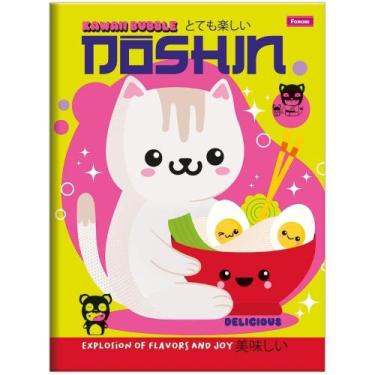 Imagem de Caderno Costurado Universitário Foroni Capa Dura Doshin 80 Folhas - Em