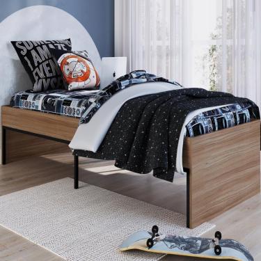 Imagem de Cama Solteiro Com Estrutura Aço Artetube