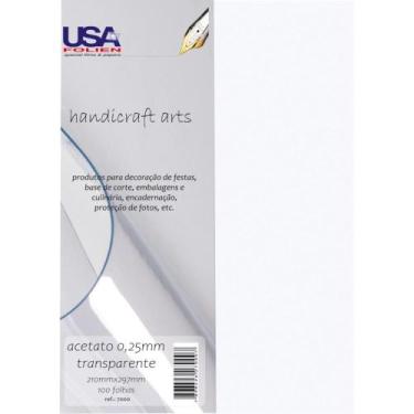 Imagem de Capa para Encadernação A4 Acetato Cristal 0,25MM Pacote com 10 - Usa F