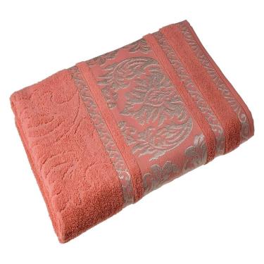 Imagem de Toalha Banhão Gigante 80x160 cm Ibiza CavHome 450 gr Algodão Jacquard Alta Absorção Cantaloupe