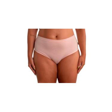 Imagem de Kit 3 Calcinha Plus Size Adulto Embutido Lisa Linda Brasil, G, Preto