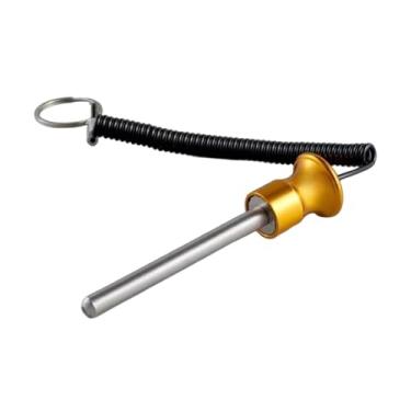 Imagem de YIJU Pino para pilha de pesos com trava rápida por corda, ideal para academias em garagens e ambientes internos, de universidades, Ouro