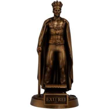 Imagem de Estátua Exu Rei Umbanda Candomblé (Cor Cobre Antigo)