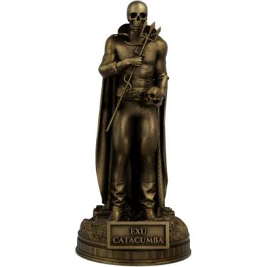Imagem de Estátua Exu Catacumba Imagem Umbanda Candomblé (Cor Ouro Velho)