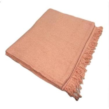 Imagem de Manta Para Sofa Gigante King 400x180cm Algodao Protetora Tipo Capa Decorativa (Salmão)