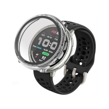 Imagem de Estilo no Pulso, Capa full case compatível com Amazfit Active 2 A2437 Cor:Transparente