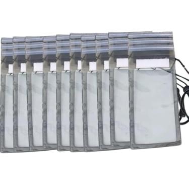 Imagem de Capa Protetora Impermeável Transparente para Celular Universal – Proteção Completa para Praia Piscina e Atividades ao Ar Livre (10 Preto)