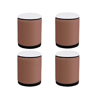 Imagem de ZJYWMM 4 peças de elevação para móveis de aço carbono pernas de mesa de metal pés de móveis pés cilíndricos pernas de substituição de sofá pernas de mesa pernas de armário de cama elevadores, 5 cm