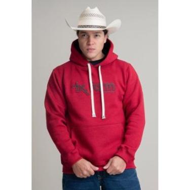 Imagem de MOLETOM MASCULINO TEXAS FARM - MT036 - VERMELHO BORDO/ MARROM-Masculino