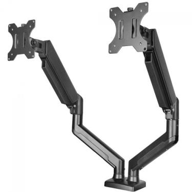 Imagem de Suporte de Mesa Bluecase Ergo Flexy, Articulado, Com Pistão, Para 2 Mo