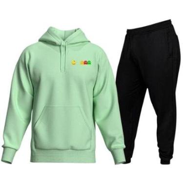 Imagem de Conjunto De Moletom Blusa e Calça De Frio Modelo Canguru Top Hyve Masculino-Masculino