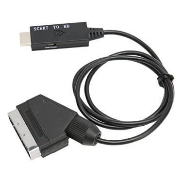 Imagem de Luqeeg Cabo Adaptador de Interface Multimídia SCART para HD de Alto Desempenho 1080P 60Hz Play na TV Com Interface SCART, Conversor para Videocassete, Gravador de DVD