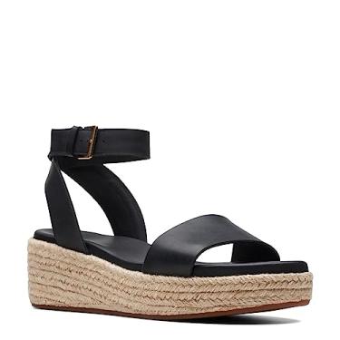 Imagem de Clarks Sandália feminina Kimmei Ivy, Couro preto, 6.5