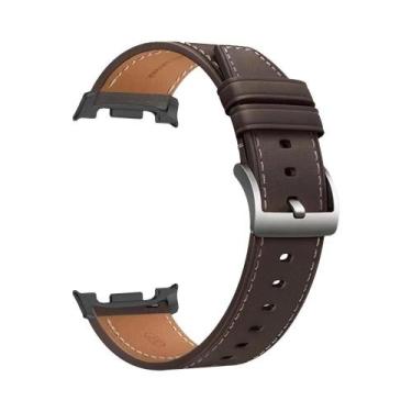 Imagem de Pulseira De Couro Para Samsung Galaxy Watch 44mm 40mm Clássica 46mm Co