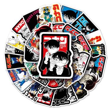 Imagem de Adesivos de vinil impermeável Detectives Conans Anime 50 unidades