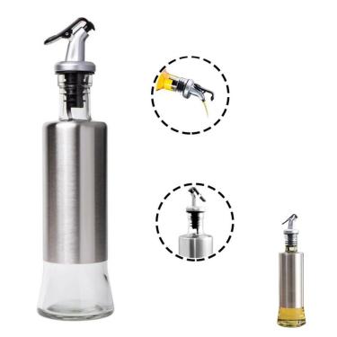 Imagem de Porta Azeite Vinagre Com Dosador 300ml Inox Premium