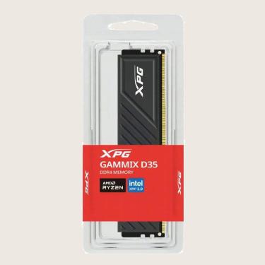 Imagem de Memória Ram Desktop Adata Xpg Gammix D35, 8Gb (1x8Gb), DDR4, 3200Mhz, C16, (Preto)