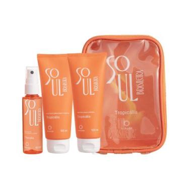 Imagem de Kit Soul Brasileira Sabonete Líquido + Hidratante + Body Splash Natal 