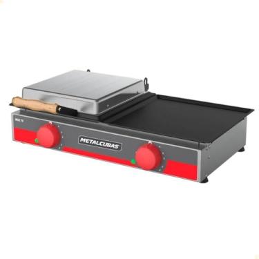 Imagem de Grill Elétrico 70cms MGE 70 Metalcubas Aço Inox Escovado 110v