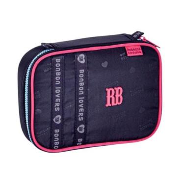 Imagem de Estojo Escolar 100 Lápis Com Elásticos E Compartimento Extra Rebecca B