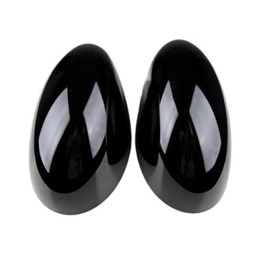 Imagem de Capa de substituição para espelho retrovisor esquerdo ou direito, compatível com Mini F54 F55 F56 F57 F60 2014 2015 2016 2017 2018(Black a pair)