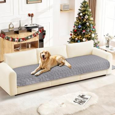Imagem de CYCMACO Capas de sofá impermeáveis para animais de estimação, capa de cama de cachorro impermeável, cobertores macios antiderrapantes para cães, lavável, cobertor para cães grandes e gatos (76 x 182