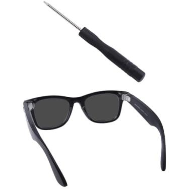 Imagem de BLAZERBUCK Chaves de fenda para óculos inteligentes Ray-Ban Meta Wayfarer RW4006 50 mm, monte e proteja seus óculos de sol com precisão, Preto, 0