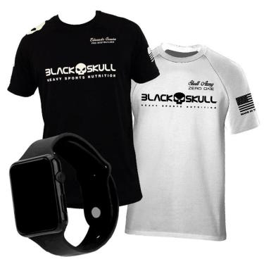 Imagem de Kit 2x Camisa  Bope - Black Skull + Relogio-Unissex