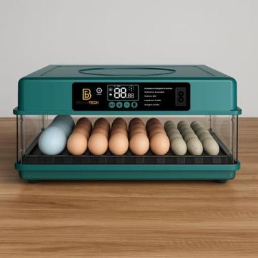 Imagem de Chocadeira Automática 130 Ovos Galinha Ovoscópio Viragem Automática In