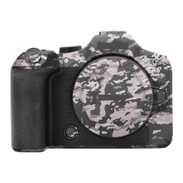 Imagem de Decalque Skins R6III película protetora para câmera antirarranhões para Canon EOS R6 Mark III R6 III R6 Mark Adesivo de acessórios de fotografia (Camuflagem de campo, para Canon EOS R6 Mark III)