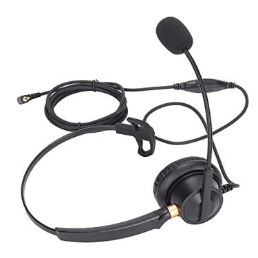 Imagem de Acouto Fone de Ouvido Empresarial H600‑2.5VA – Fone de Ouvido Confortável de um Lado Com Volume, Microfone Com Cancelamento de Ruído e Controles Em Linha, Telefones Fixos Ideais, Centrais de