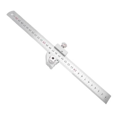 Imagem de Zhjvihx Bloco de Posicionamento de Régua de Aço, Liga de Alumínio Anodizado, Aço Inoxidável Com Marcação de ângulo de 45 ° 90 ° para Instalação de Alça de Gaveta de Gabinete de