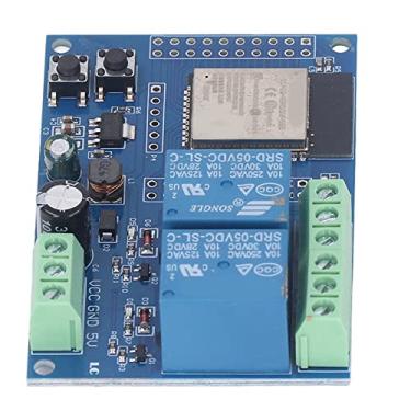 Imagem de YOUTHINK Módulo de relé Duplo Programável Flash 4M, Ajustadores de Cabo Elástico Placa de relé DC 5-60V Com WiFi e Conectividade Sem Fio de Modo Duplo BLE, para Desenvolvimento Secundário, IoT Smart Home