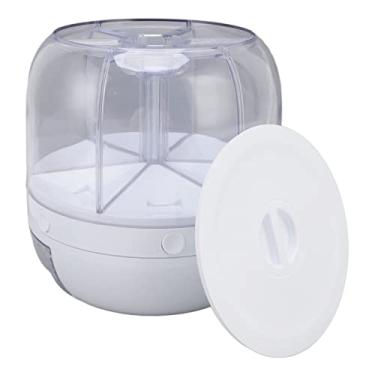Imagem de Acouto Dispensador Giratório 360° 6 Grades Organização de Armazenamento à Prova de PP Dispensador de Arroz para Cozinha Doméstica - Recipientes para Alimentos (Capacidade de 5kg/11,0lb)