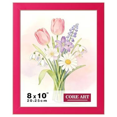 Imagem de CORE ART Porta-retrato 20 x 25 cm vermelho rosa, moldura colorida 20 x 25 com acrílico HD, tela de parede ou mesa