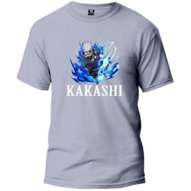 Imagem de Camisetas masculinas moda infantil coleção kakashi preços promocionais